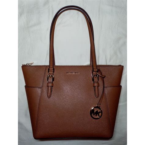 charlotte large saffiano leather top-zip tote bag